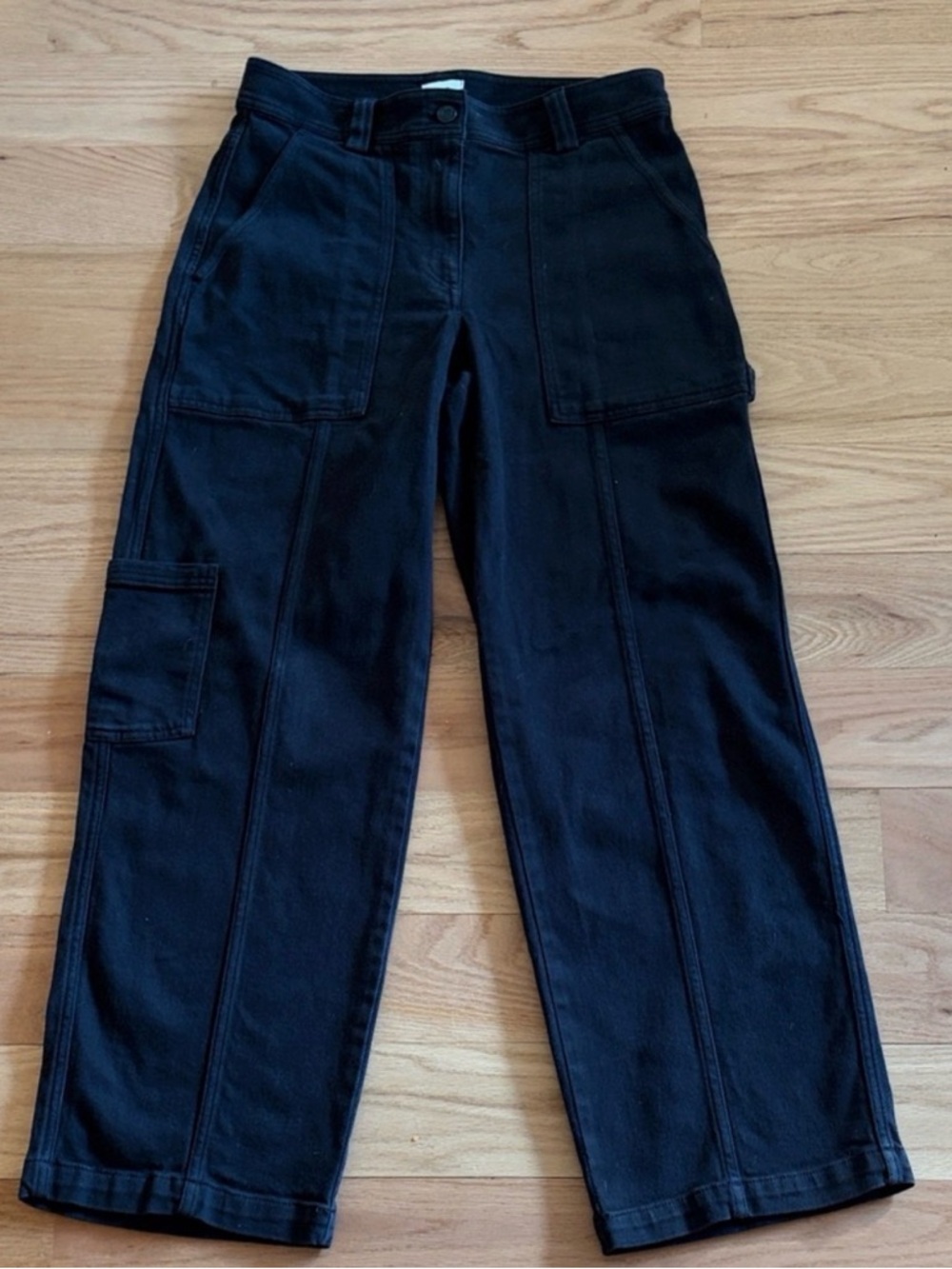 Sunday Best Black High-Rise Modern Utility Pants Size 6